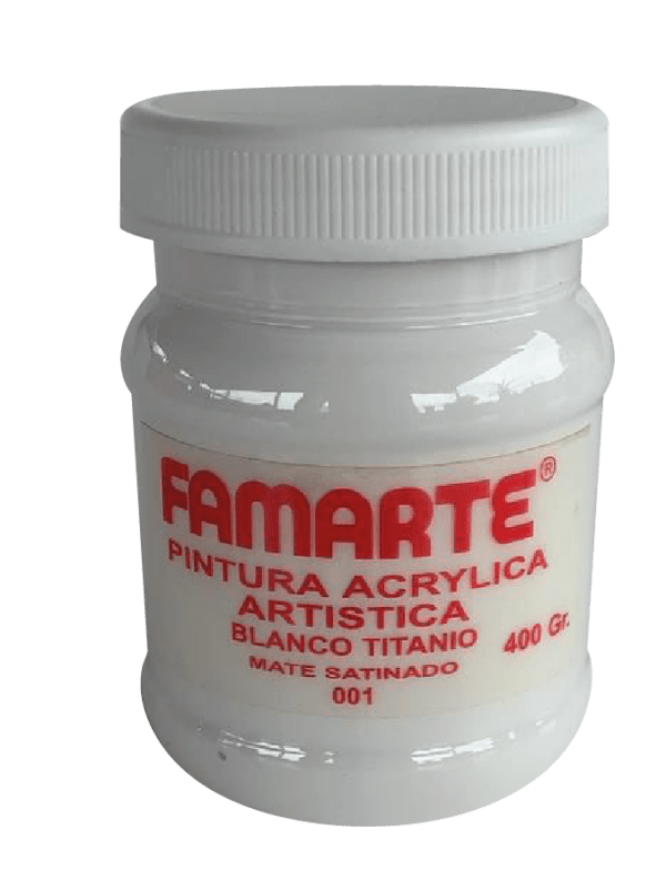 PINTURA ACRILICA BLANCOnTITANIO FAMARTE 8ONZ