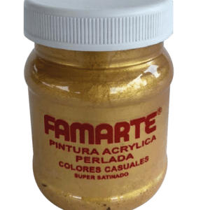 PINTURA ACRILICA FAMARTE METALIZADA ORO 8 ONZ