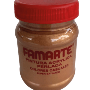 PINTURA ACRILICA FAMARTE METALIZADA BRONCE CLARO 8 ONZ