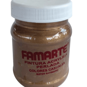 PINTURA ACRILICA FAMARTE METALIZADA BRONCE OSCURO 8 ONZ