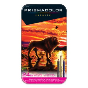 PRISMACOLOR PREMIER COLORED PENCILS - SET DE 24 COLORES RESALTAR Y SOMBREAR