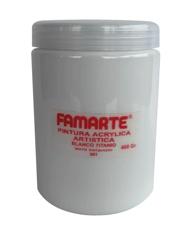 PINTURA ACRILICA FAMARTE HEAVY BODY BLANCO 1 LITRO
