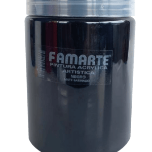 PINTURA ACRILICA FAMARTE HEAVY BODY NEGRO 1 LITRO