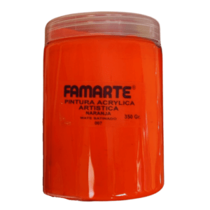 PINTURA ACRILICA FAMARTE HEAVY BODY NARANJA 1 LITRO