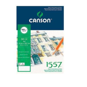 BLOCK DE DIBUJO CANSON 1557 A4 180 GR 30 HOJAS