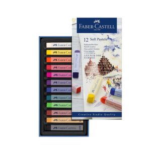 TIZA PASTEL SOFT  FABER CASTELL SET 12 UNIDADES