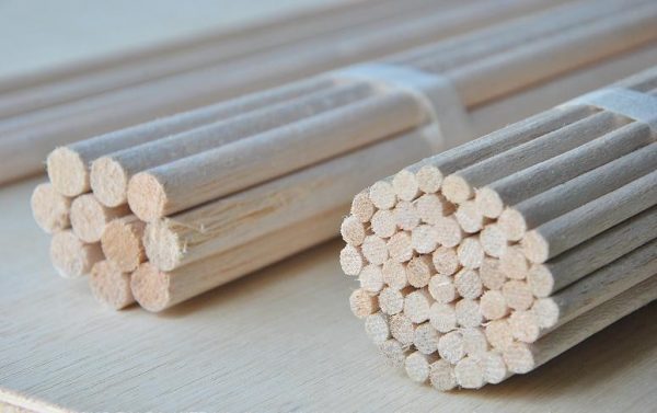 PALITOS DE BALSA REDONDO 5MM DE ESPESOR